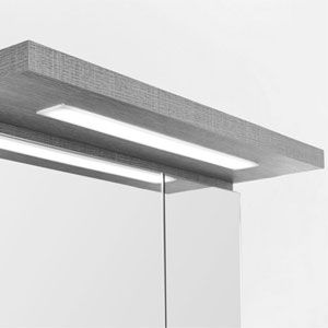 Aufsatzleuchte Spiegelschrank: Gesimsboden mit Beleuchtung, 10,5 Watt, 700 mm