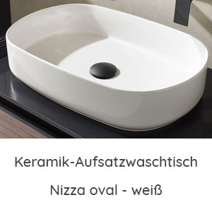 Waschtisch-Typ: Nizza oval - weiß