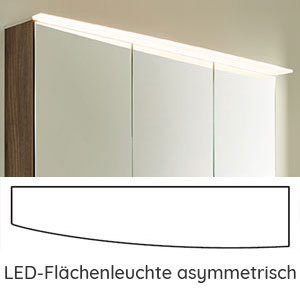 Flächenleuchte: Flächenleuchte asym. 10,6 Watt, 600 mm, schmale Seite links
