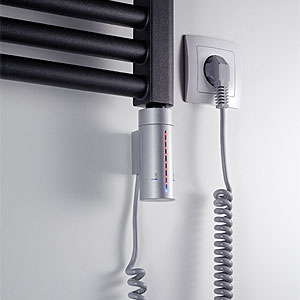 Heizstab: 3 - IP44, LED, Timer, Frostwächter, silber, 600W