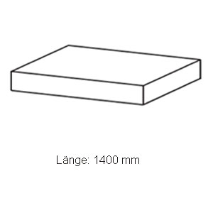 Längenmaß Waschtischplatte: 1400 mm