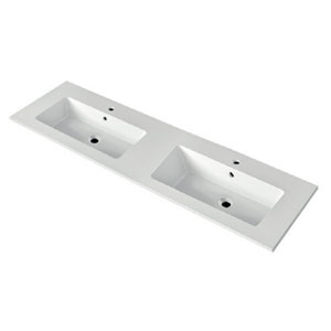 Waschtisch-Typ: MAX 1610D, Mineral Composite, mit Überlauf