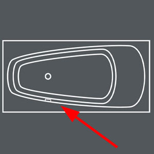 Überlaufposition: in Liegerichtung links
