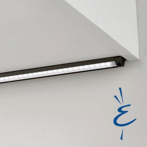 Waschplatz-Beleuchtung: LED, Derby II Schwarz, 2700 - 6500 K, Breite: 102 cm