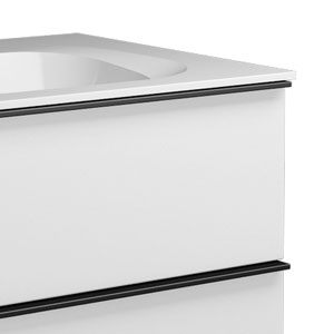 Ausführung Frontdekor: obere Schublade ohne Plisséefront