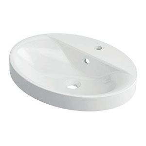 Waschtisch-Typ: 2x OVAX 550C, Mineral Composite, inkl. Überlauf