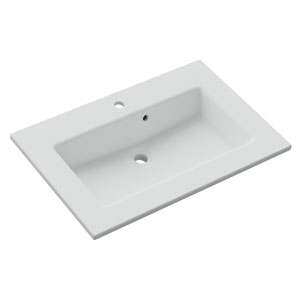 Waschtisch-Typ / -Farbe: Solid Surface Waschtisch - Breite: 78 cm