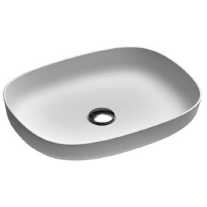 Waschtisch-Typ: Solid Surface - Weiß Matt, Breite: 48 cm