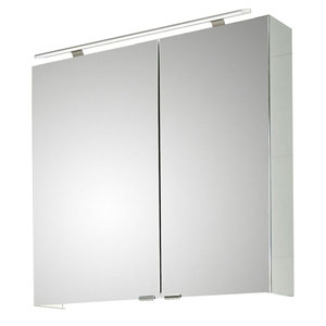 Ausführung Spiegelschrank: Große Tür links, kleine Tür rechts