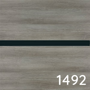 Frontfarbe: Graphit Struktur quer Nachbildung - schwarze Einlage