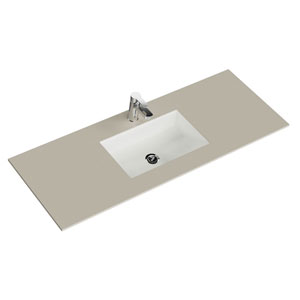 Waschtisch-Typ: Krion-Waschtisch - 136 cm, Sand Natur, Clou-Überlauf