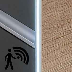 LED Beleuchtungsprofil: seitliches LED-Profil mit Bewegungssensor