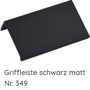 Griffvariante: Griffleiste schwarz matt