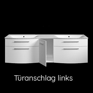 Türanschlag Waschtischunterschrank: Links