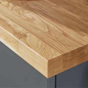 Abdeckplatte: Abdeckplatte 402 mm - Eiche massiv - Stärke 40 mm