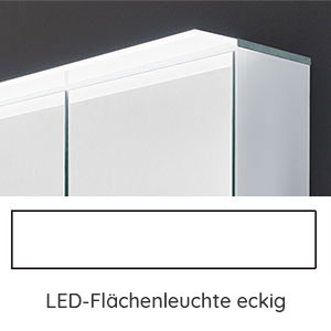 Aufsatzleuchte: eckig, 16,28 Watt, 110 cm Breite