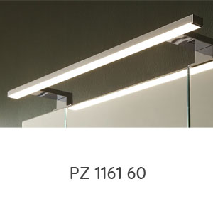 Aufsatzleuchte: LED-Aufsatzleuchte chrom - 600 mm