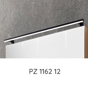 Aufsatzleuchte: LED-Aufsatzleuchte schwarz matt - 1200 mm