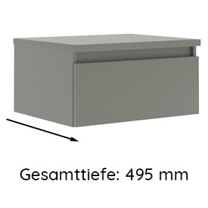 Tiefe Waschtisch-Unterbau: 495 mm