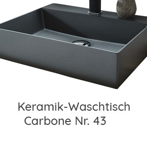 Waschtisch-Typ / -Farbe: Carbone