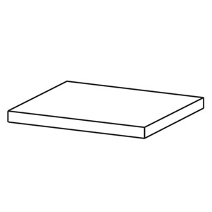 Ausschnitt Waschtischplatte: ohne - 1226 mm