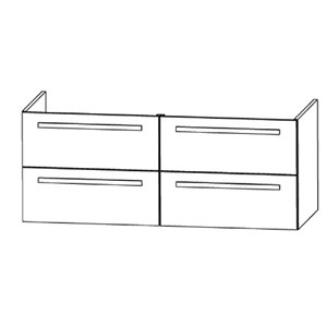 Waschtischunterschrank: für Evermite und STONEPLUS- Waschtisch 1200 mm Breite