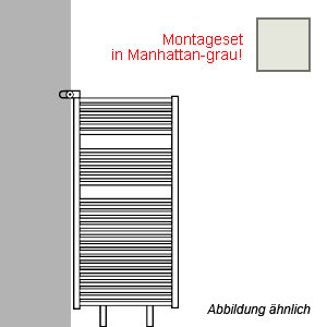 Montageart: als Raumteiler - inklusive Montageset in Manhattan-grau