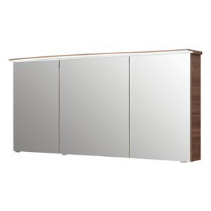 Ausführung Spiegelschrank: LED-Lichtkranz - Variante Links