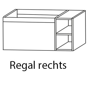 Regal Waschtischunterschrank: Regal Rechts