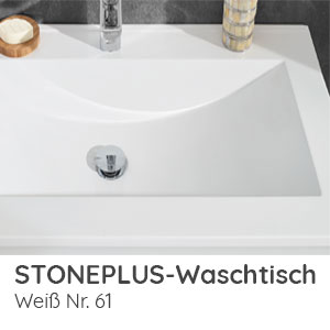 Waschtisch-Typ / -Farbe: STONEPLUS Weiß 1220 mm Breite