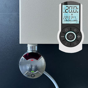 Heizstab: Heizpatrone 800 W, Chrom, Fernbedienung -steckerfertig-