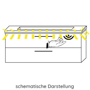 Sensorschalter für Waschtischunterschrank: Sensorschalter zur Steuerung von LEDplus