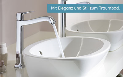 Waschtisch läuft mit Wasser voll