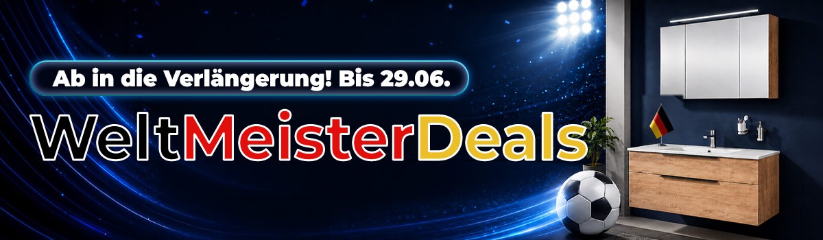 Weltmeister-Deals bei badshop.de – bis zu 200 € geschenkt