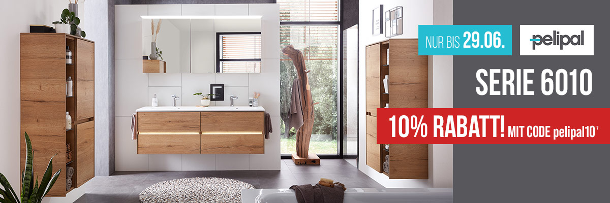 10% auf alle Pelipal Badmöbel der Serie 6010