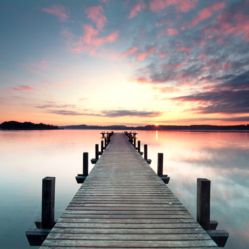 HSK Renodeco Dekor Wassersteg im Sonnenaufgang HSK Renodeco Dekor Wassersteg im Sonnenaufgang